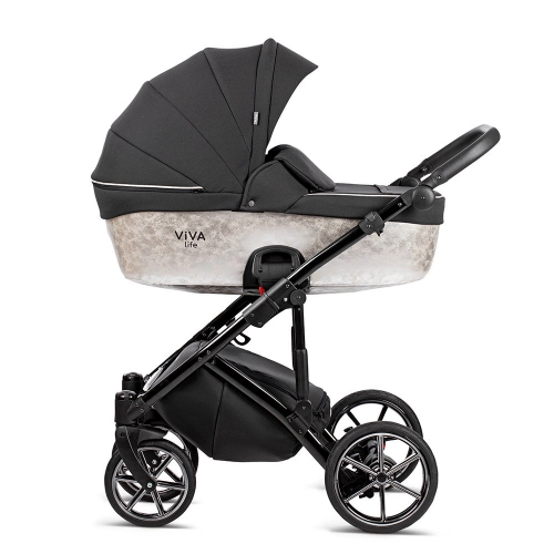 TUTIS Viva Life Limited Edition 041 Silver Bērnu rati 2in1