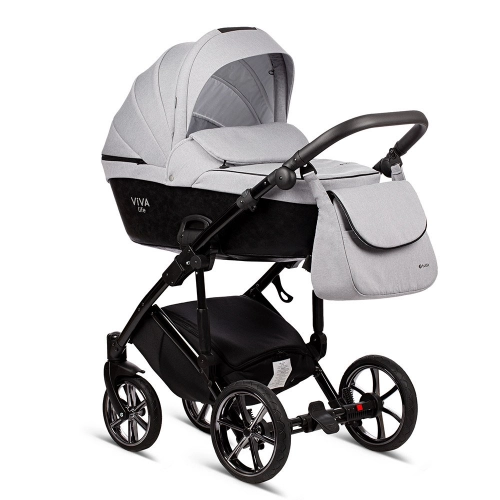TUTIS Viva Life Limited Edition 042 Black Marble Bērnu rati 2in1