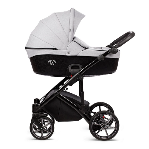 TUTIS Viva Life Limited Edition 042 Black Marble Bērnu rati 2in1