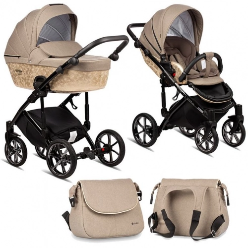 TUTIS Viva Life Limited Edition 047 Gold Bērnu rati 2in1