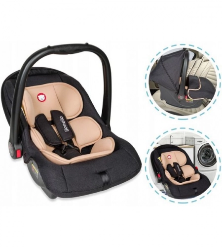 Bērnu autosēdeklis 0-13 kg Lionelo NOA PLUS sand