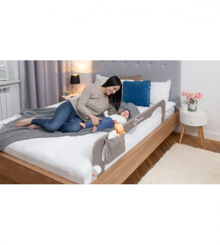 Drošības barjera gultai Lionelo EVA beige melange