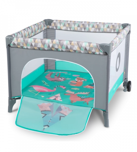 Складной манеж Lionelo LENE green turquoise