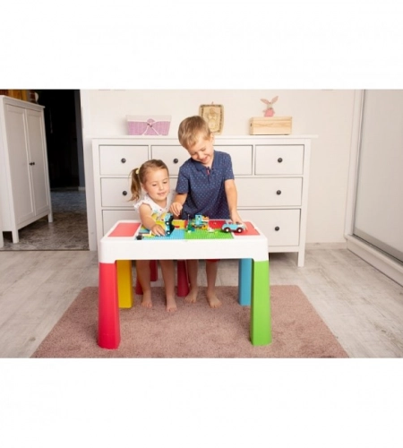Bērnu galds un krēsliņš MULTIFUN pink TegaBaby MF-001