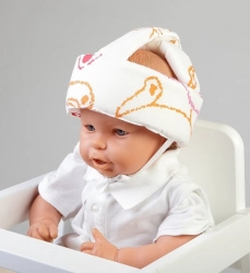 Aizsargcepure-ķīvere bērnam Troll Teddy orange Head protector
