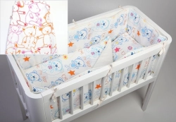 Aizsargs gultai 300 cm TROLL Teddy Orange 3 side Bumper for cot