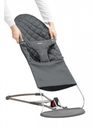BabyBjorn Anthracite grey Cotton 012021 Pārvalks šūpuļkrēsliņam