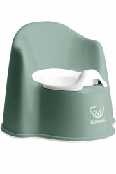 BABYBJORN POTTY CHAIR Bērnu podiņš-krēsls Deep green/ white 055268
