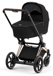 Cybex e-Priam Deep Black Rosegold frame Kulbu Rati