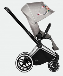 Cybex e-Priam Koi Crystallized Chrome black frame Прогулочная коляска