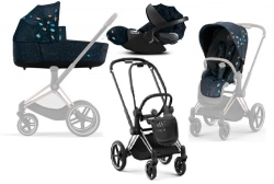 Cybex Priam 4.0 + Cloud Z I-size Chrome black frame Jewels of Nature Детская коляска 3in1