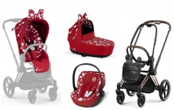 Cybex Priam 4.0 + Cloud Z2 I-size Gold rose frame Petticoat by Jeremy Scott Детская коляска 3in1