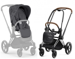 Cybex Priam 4.0 Dream Grey Simply Flowers + Chrome brown frame Прогулочная коляска