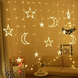 Ziemassvētku virtene Moon 2022 Warm White 4,5 m