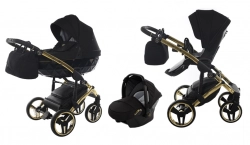 Junama Diamond S-Line 3in1 col. 02 Black Детская коляска 3 в 1