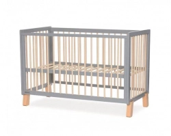 Kinderkraft Lunky LX Grey Bērnu gulta 140x70 сm