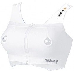 Mātes piena savakšanai bezvīļu krūšturis Medela Easy Expression White