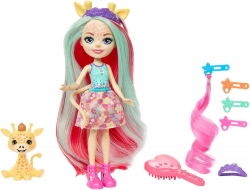 Mattel Enchantimals Glam Party Gillian Giraffe HNV29 + 5 Accessories HNV28 Кукла с животными