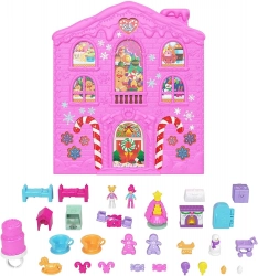 Polly Pocket Advent Calendar Gingerbread House + 25 surprises HKW16 Рождественский Календарь + Кукла