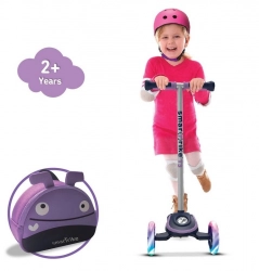 Самокат Smart Trike Scooter T3 + LED колеса + Сумка Violet