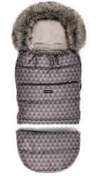 Спальный мешок для коляски Womar GROW UP 2.0 Plush Pastel Geo Grey