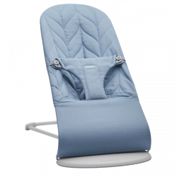 Šūpuļkrēsliņš BabyBjorn Bouncer Bliss Blue Petal quilt 006123