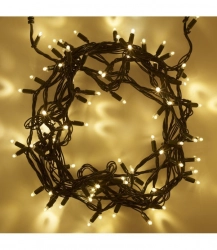 Ziemassvētku virtene Warm White 100 LED 9.7 m