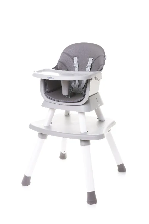 4BABY MASTER grey 2in1 Barošanas krēsliņš