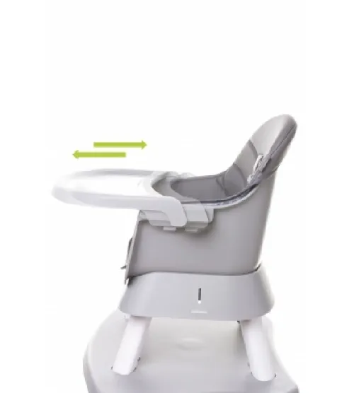 4BABY MASTER grey 2in1 Barošanas krēsliņš