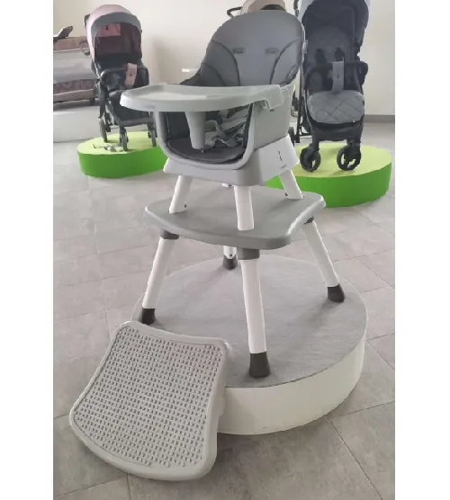 4BABY MASTER grey 2in1 Barošanas krēsliņš