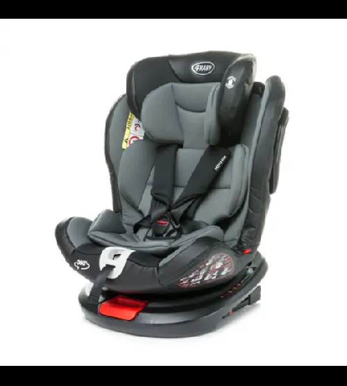 4BABY ROTO-FIX Isofix Bērnu autosēdeklis 0-36 kg grey