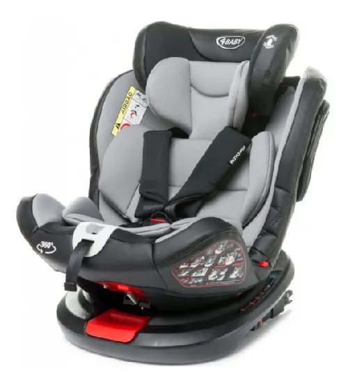 4BABY ROTO-FIX Isofix Bērnu autosēdeklis 0-36 kg grey