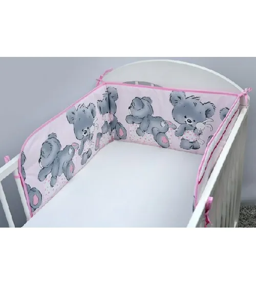Aizsargs gultai 180 cm Ankras MIKA pink