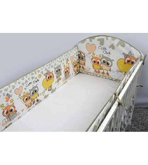 Aizsargs gultai 360 cm Ankras CUTE OWLS beige