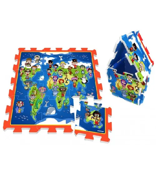 Aktivitātes paklājs-puzle WORLD and CHILDREN ZA3149