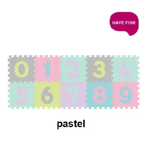 Aktivitātes paklājs-puzzle Babyono 274 Cipari 10 plāksnes