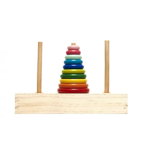 Attīstošā Koka piramīda ar pamatni 6214