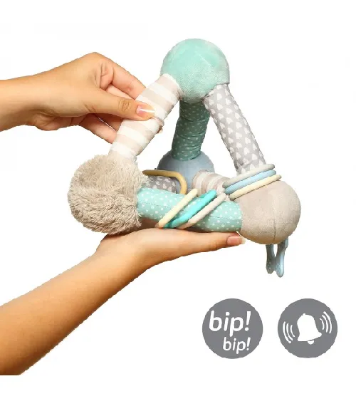 Attīstošā mīksta rotaļlieta BabyOno TINY YOGA PIRAMID 898/02 MINT