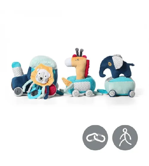 Attīstošā rotaļlieta SAFARI TRAIN BabyOno 1495
