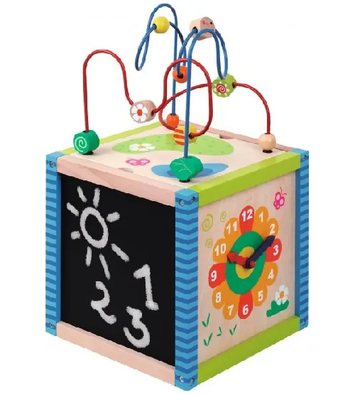 Attīstošais koka kubs Šķirotājs XL SunBaby E01.072.0.1