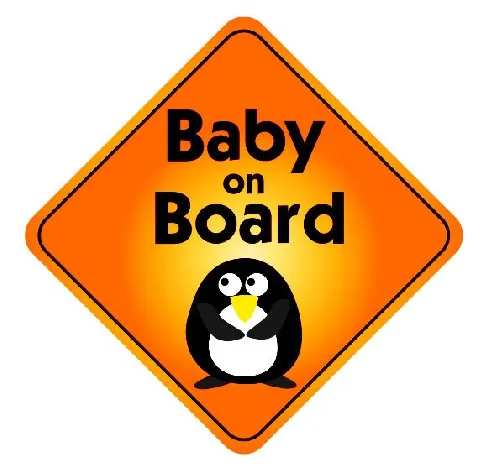 Baby On Board Pinguin Uzlīme automašīnai