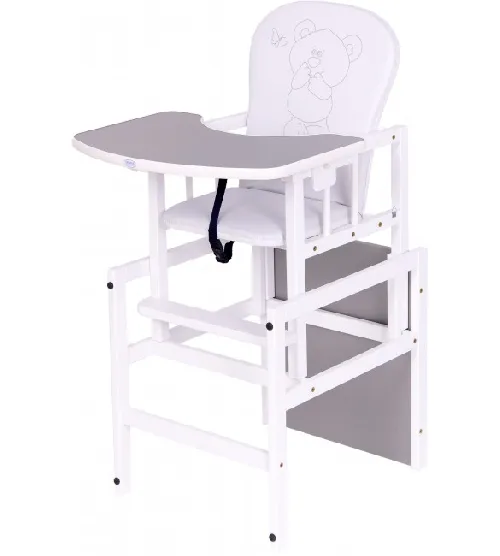 Barošanas krēsls - transformeris Drewex ANTOŠ - LITLLE BEAR and BUTTERFLY silver