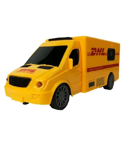 Bērna automašīna Kravas furgons DHL + Pults 73156