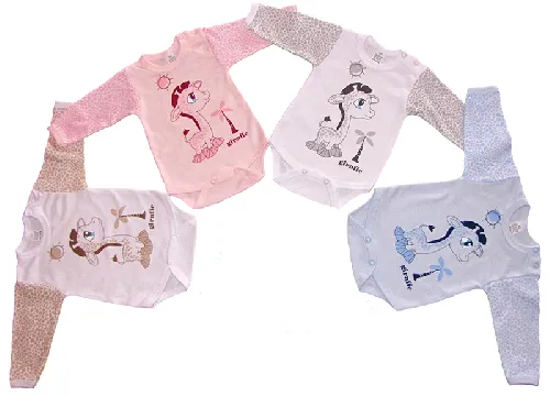 Bērnu bodijs ar garām piedurknēm ZUZIA GIRAFFE 313
