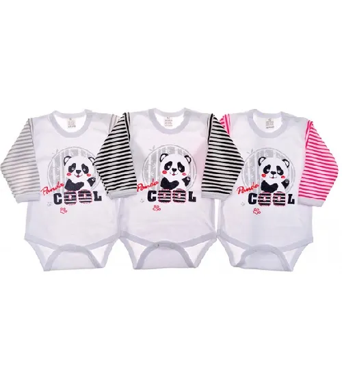Bērnu bodijs ar garām piedurknēm ZUZIA PANDA 1507