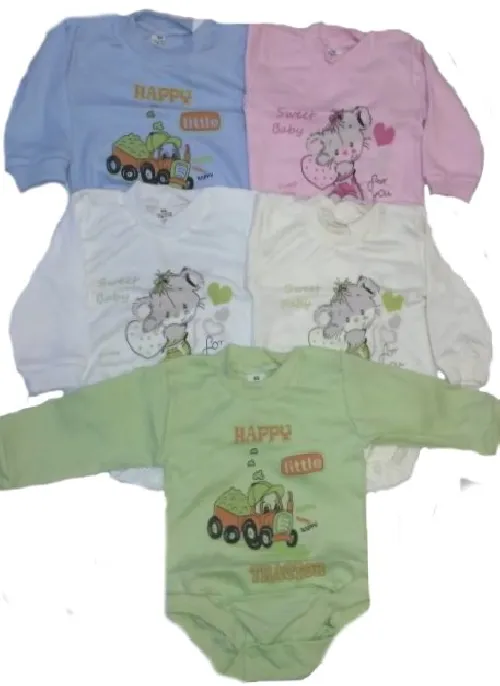 Bērnu bodijs ar īsajām piedurknēm MARGO ANIMALS 14004