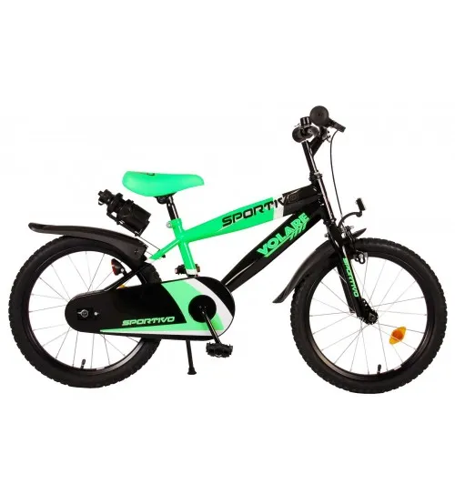 Bērnu divritenis velosipēds 18 collas Sportivo green VOL2070