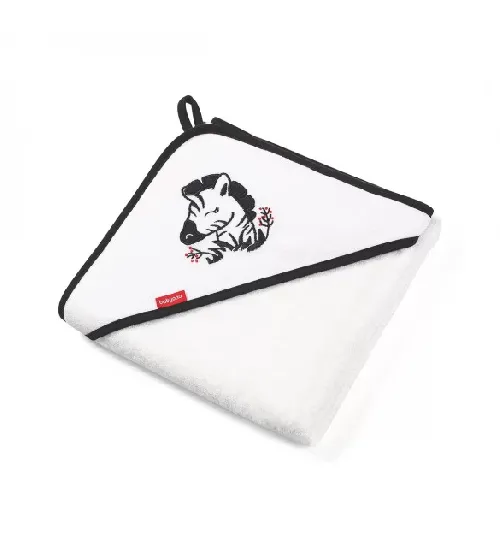 Bērnu dvielis ar kapuci Bambusa BabyOno 85x85 cm 343/01 white