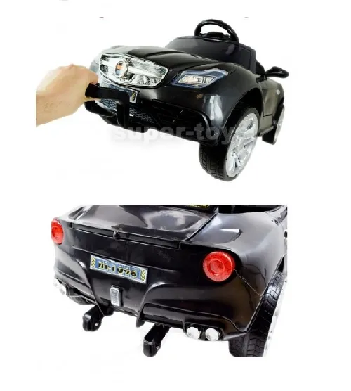 Bērnu elektromobilis ar pulti ar šūpošanas funkciju ROADSTER black