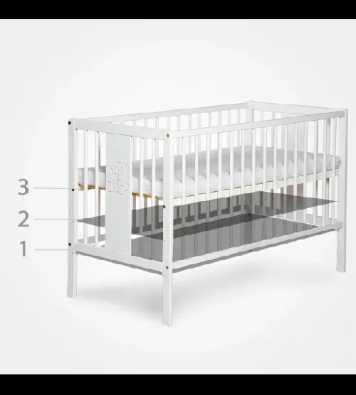 Детская кроватка KLUPS TINO-STARS white